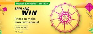 Amazon Spin and Win Makar Sankranti Edition Quiz 