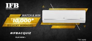 Amazon IFB AC Quiz Answers Win Rs. 10,000 Pay Balance (15 Winners)