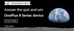 Amazon Hasselblad Quiz Answers Win OnePlus 9 Series Device (2 Winners)