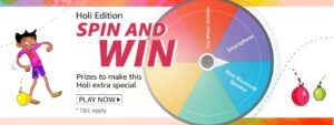 Amazon Spin and Win Holi Edition Quiz Answer