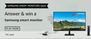 Amazon Samsung Smart Monitors Quiz Answers Win Samsung Smart Monitor (7 Winners)
