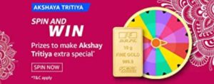 Amazon Spin and Win Akshaya Tritiya Quiz