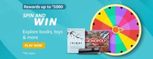 Amazon Spin and Win Coupons Quiz Answer