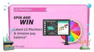 Amazon Spin and Win LG Monitors Quiz