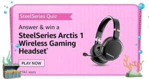 Amazon SteelSeries Quiz Answers Win SteelSeries Arctics 1 Wireless Gaming Headset (13 Winners)