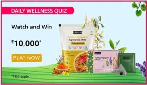 Amazon Kapiva Wellness Quiz Answers Win Rs. 10,000 Pay Balance (10 Winners)