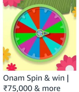 Amazon Spin and Win Onam Special Quiz Answer
