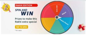 Amazon Spin and Win Rakhi Edition Quiz Answer