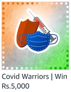 Amazon Extraordinary Indians against Covid Quiz Answers Win Rs. 10,000 Pay Balance (Covid Warriors Quiz)