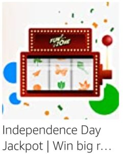 Amazon Funzone Jackpot Independence Day Quiz Answers