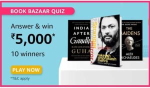 Amazon Book Bazaar Quiz Answers Win Rs. 5,000 Pay Balance (10 Winners)