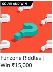 Amazon Funzone Riddles Quiz Answers