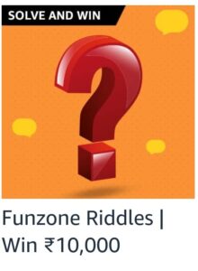 Amazon Funzone Riddles Quiz Answers