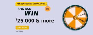 Amazon Business Extra Savings Quiz Answers August Edition Spin and Win