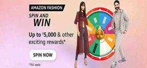 Amazon Fashion Spin and Win Quiz Answer