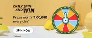 Amazon Daily Spin and Win Quiz Answer