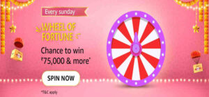 Amazon Wheel of Fortune 31 October Sunday