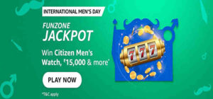 Amazon Funzone Jackpot International Mens Day Quiz Answers