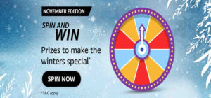 Amazon Spin and Win November Edition Answers
